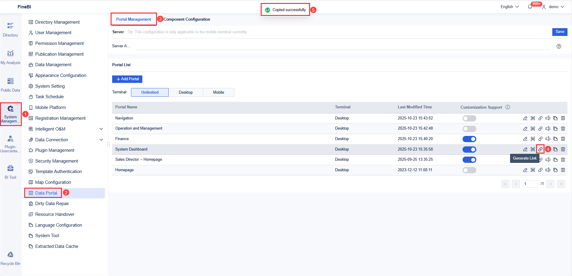 Data Portal Viewing and Usage- FineBI Help Document