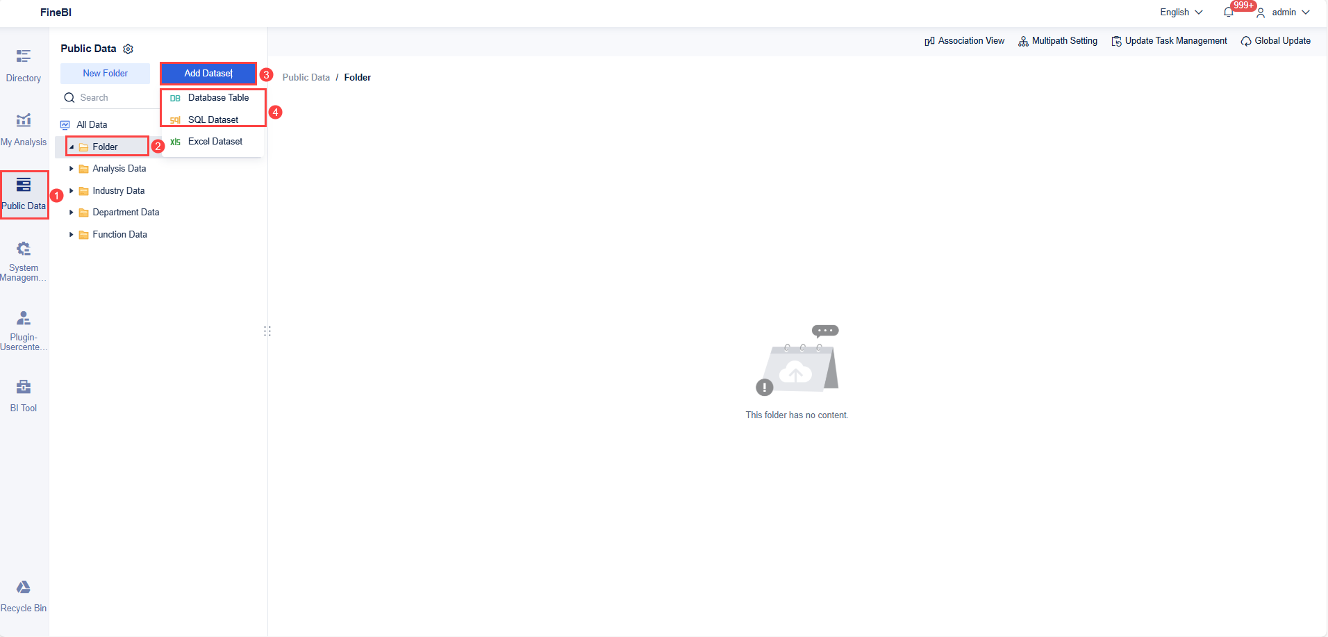 Data Connection to Tbase- FineBI Help Document