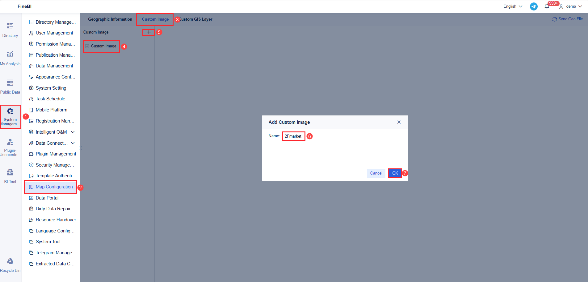 Custom Image Map- FineBI Help Document