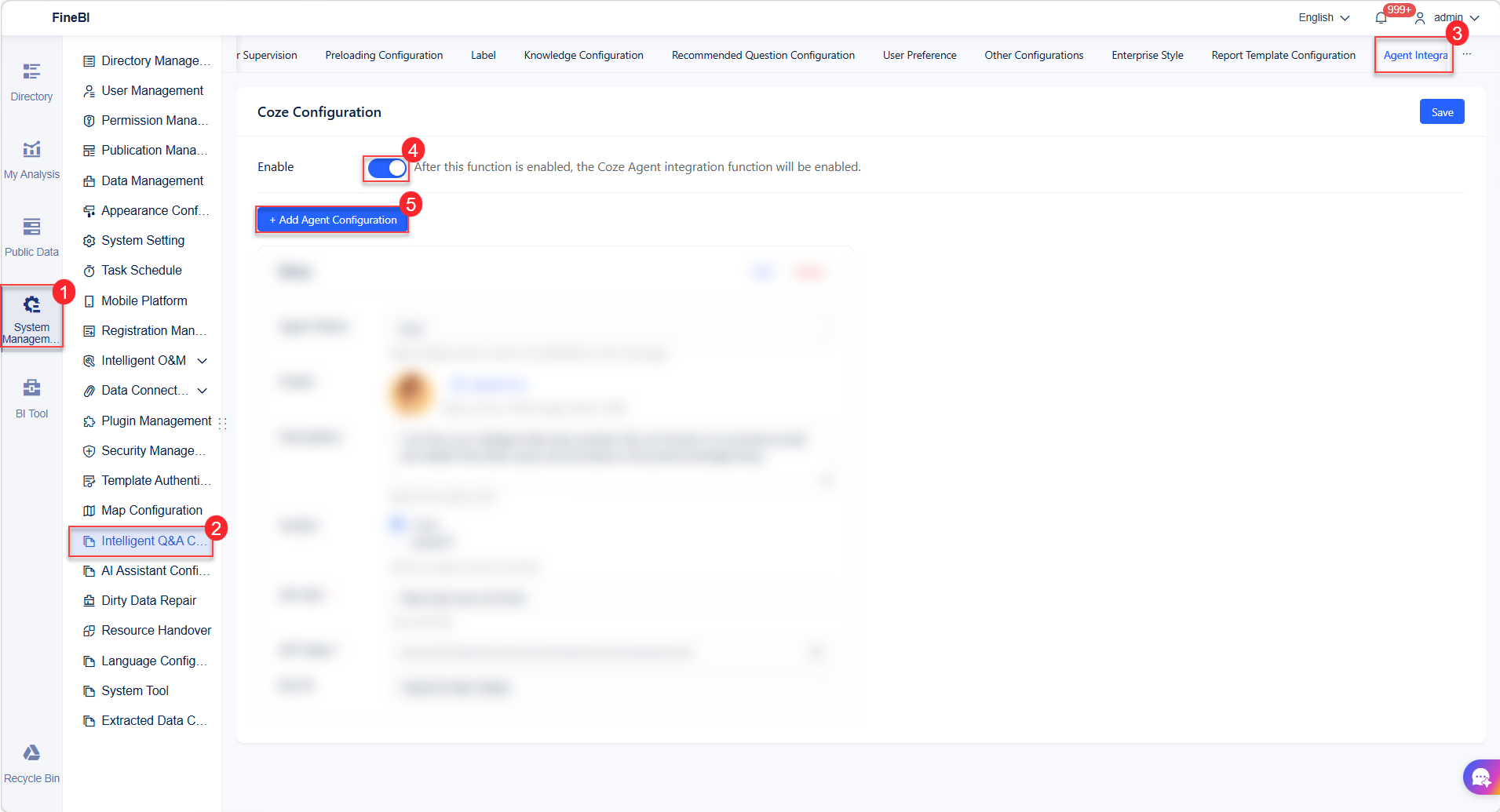 Agent Integration (Beta)- FineBI Help Document 7.0
