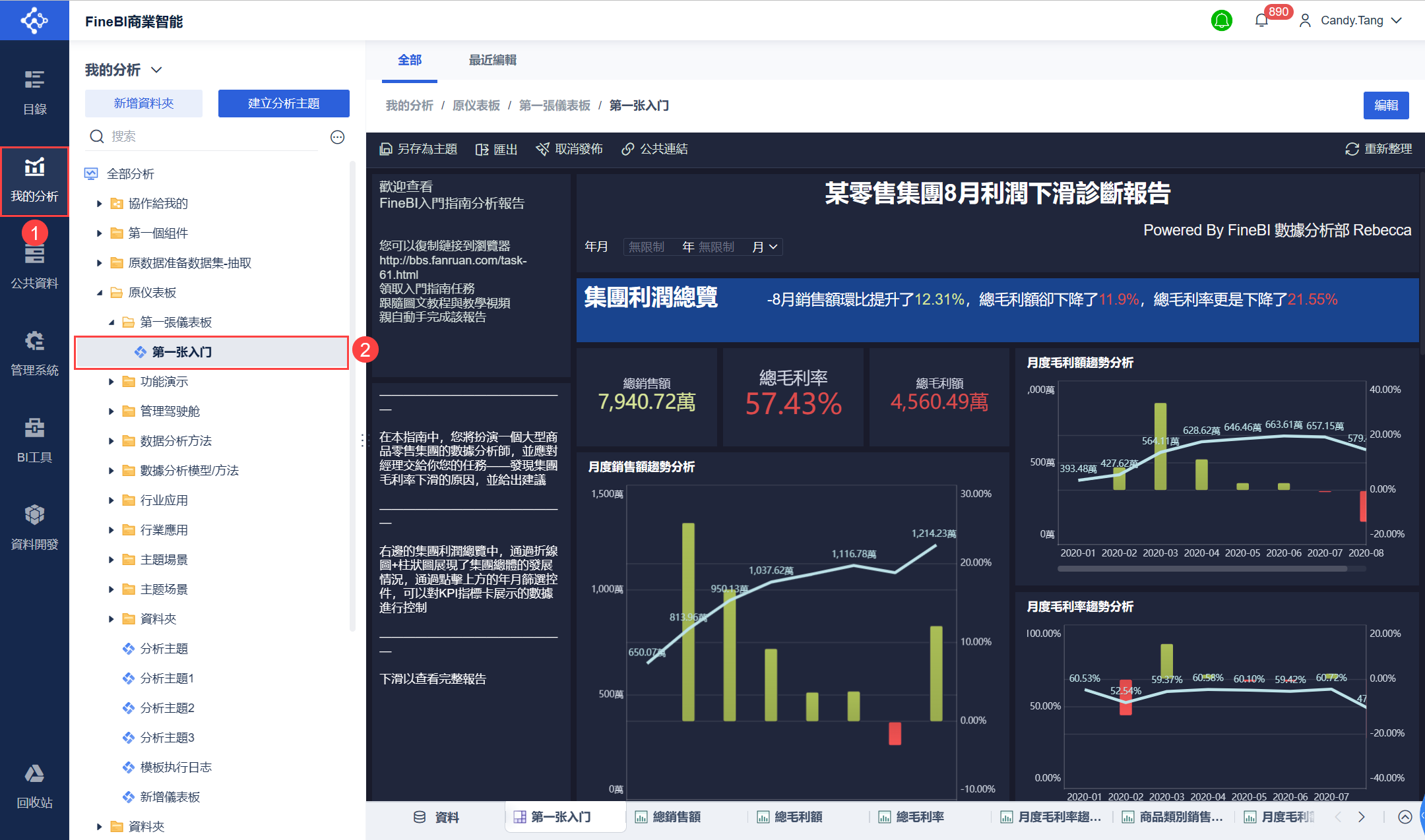 管理儀表板- FineBI帮助文档 FineBI帮助文档