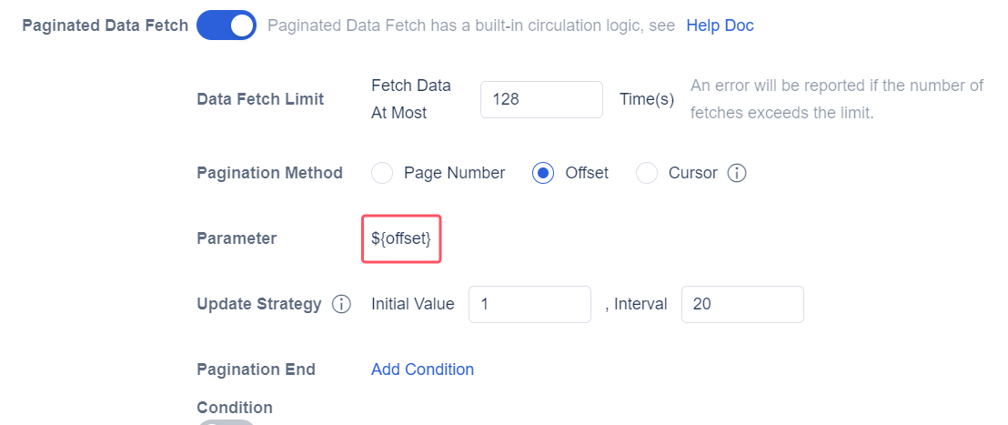 API Input - Paginated Data Fetching- FineDataLink Help Document
