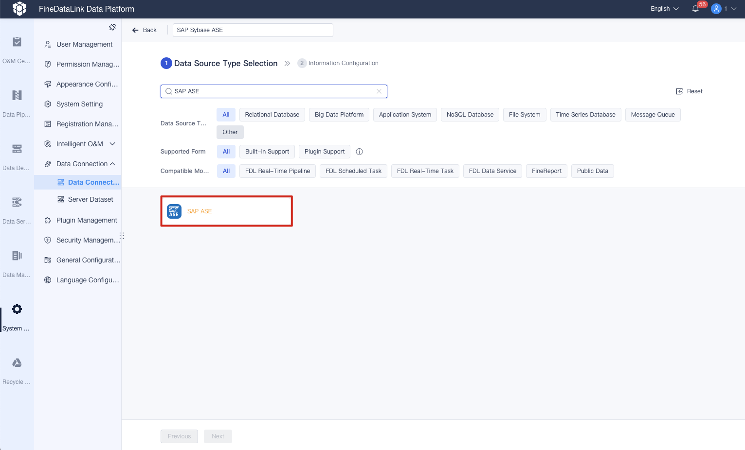 Ase Help SAP Sybase ASE Data Connection- FineDataLink Help Document
