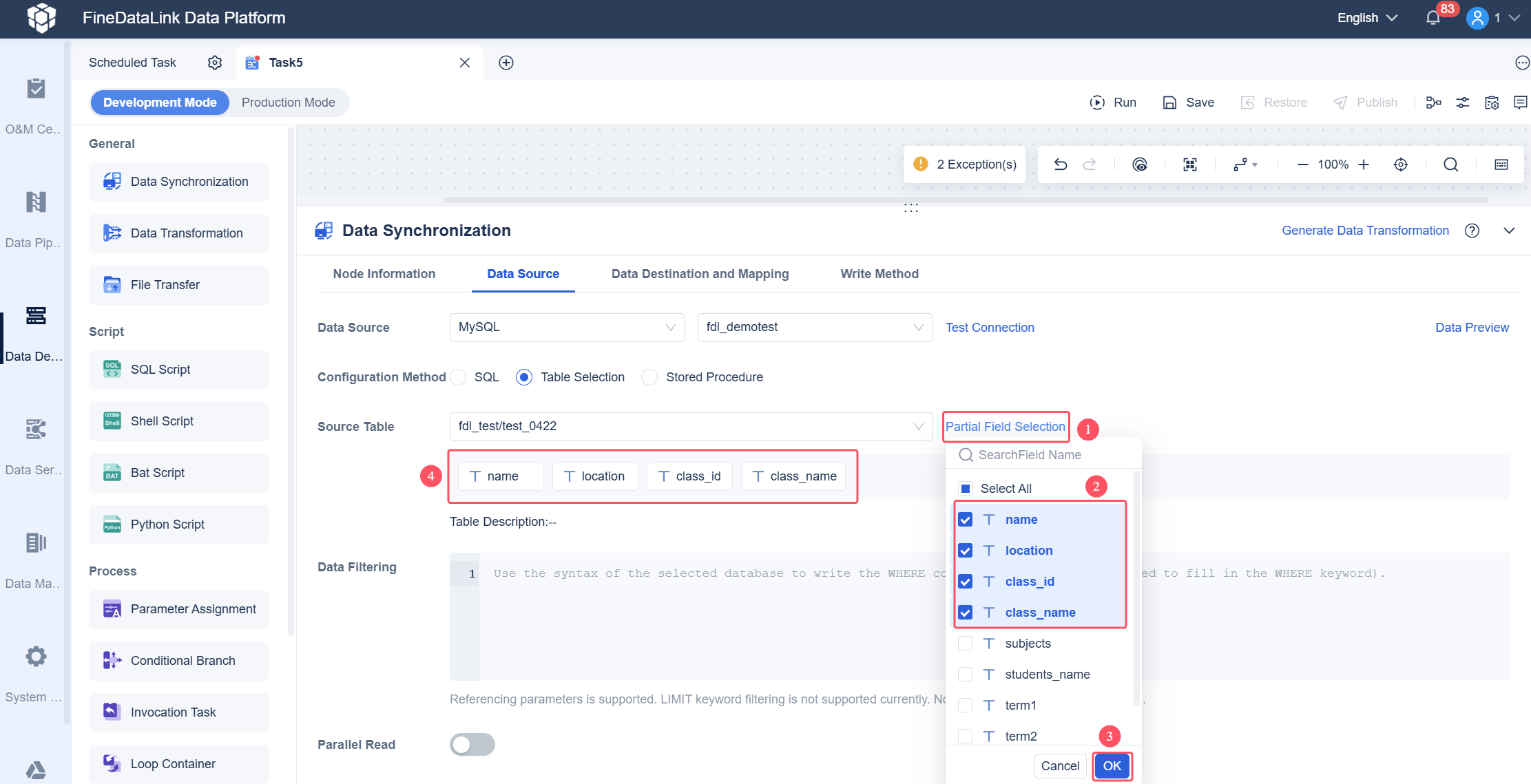 Data Synchronization - Data Source- FineDataLink Help Document