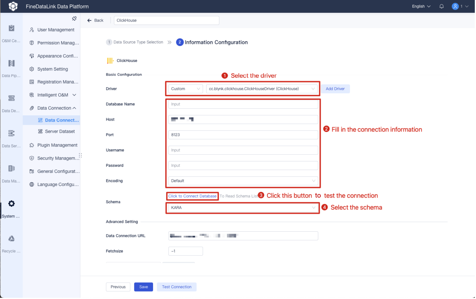 ClickHouse Data Connection- FineDataLink Help Document