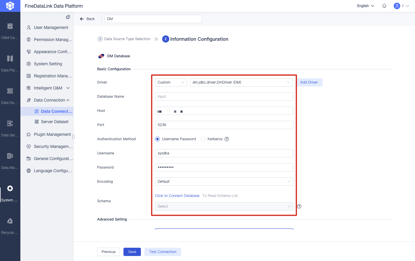 DM Data Connection- FineDataLink Help Document