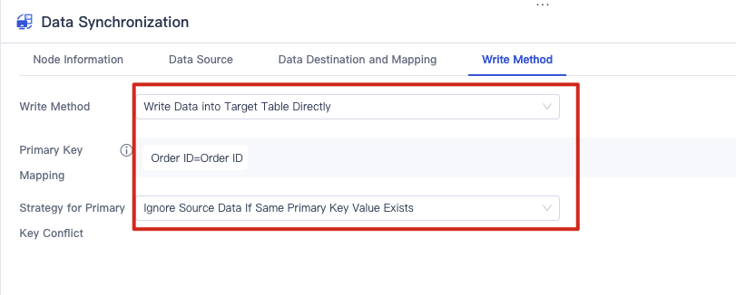 Effect Description of Different Write Methods- FineDataLink Help Document