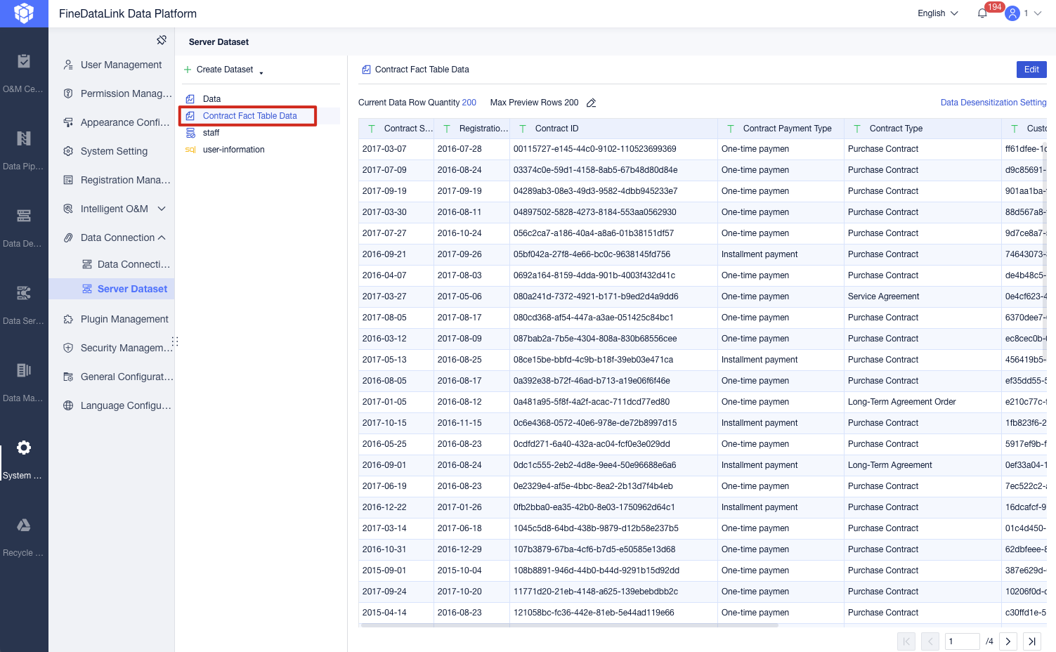 Data Synchronization - Server Dataset- FineDataLink Help Document
