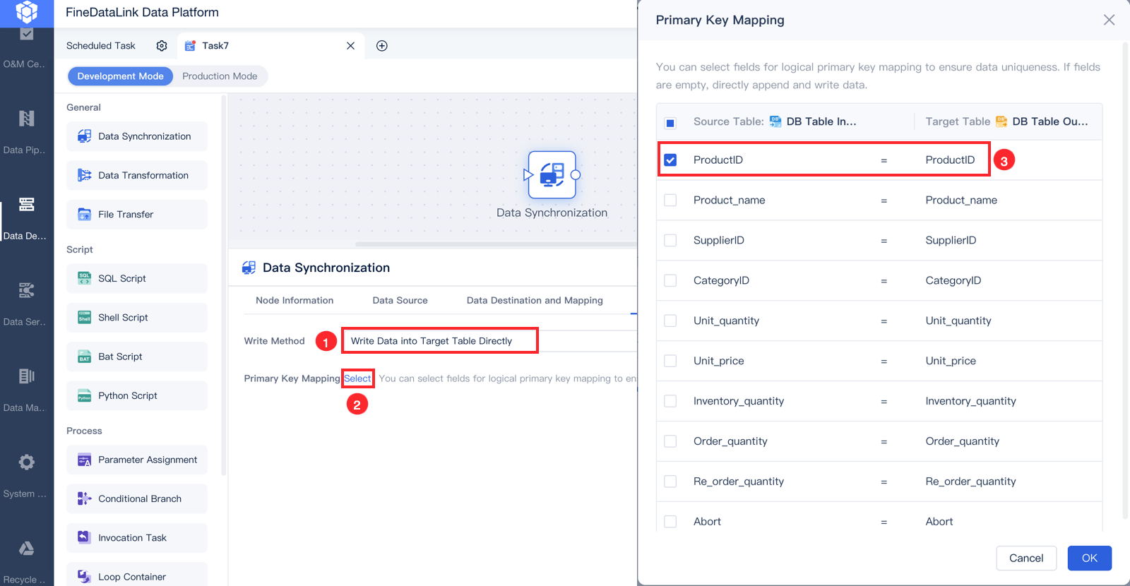 Data Synchronization - Write Method- FineDataLink Help Document