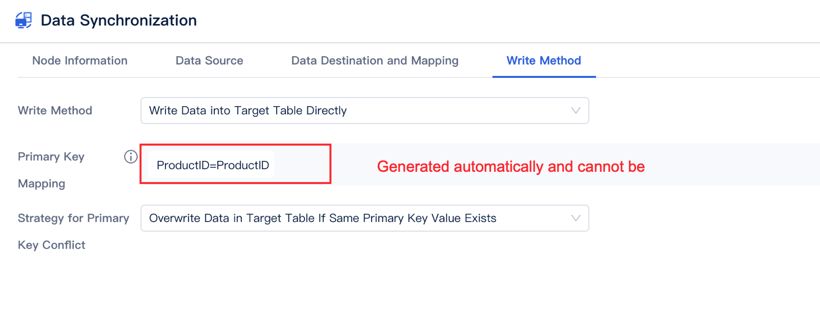 Data Synchronization - Write Method- FineDataLink Help Document
