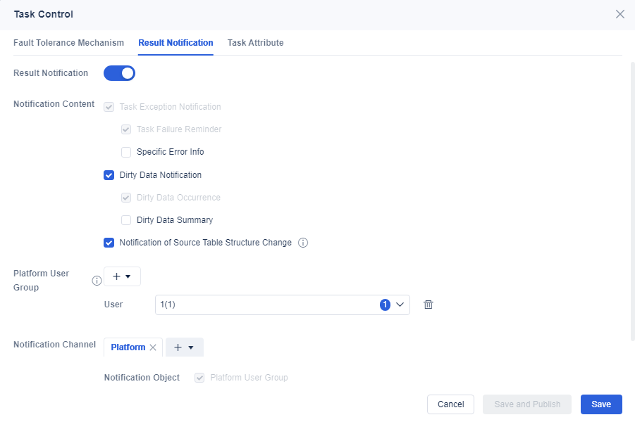 Task Control - Result Notification- FineDataLink Help Document
