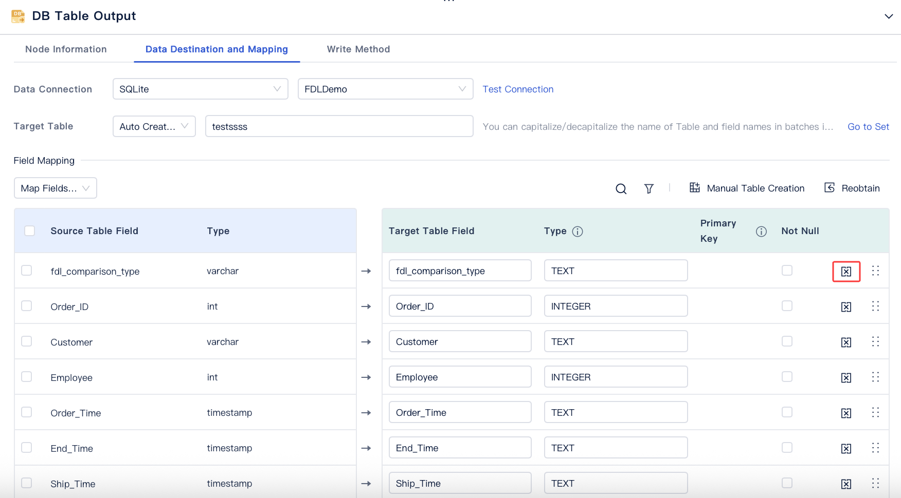 Function Description of Data Comparison- FineDataLink Help Document