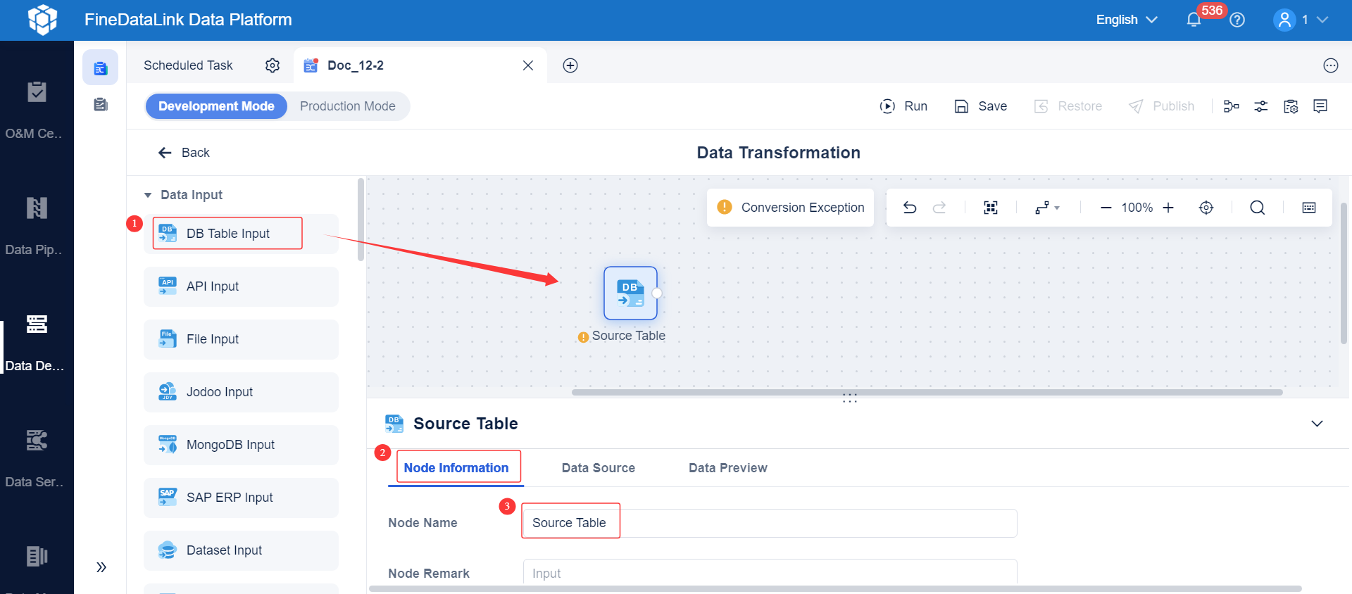 Data Comparison Example- FineDataLink Help Document