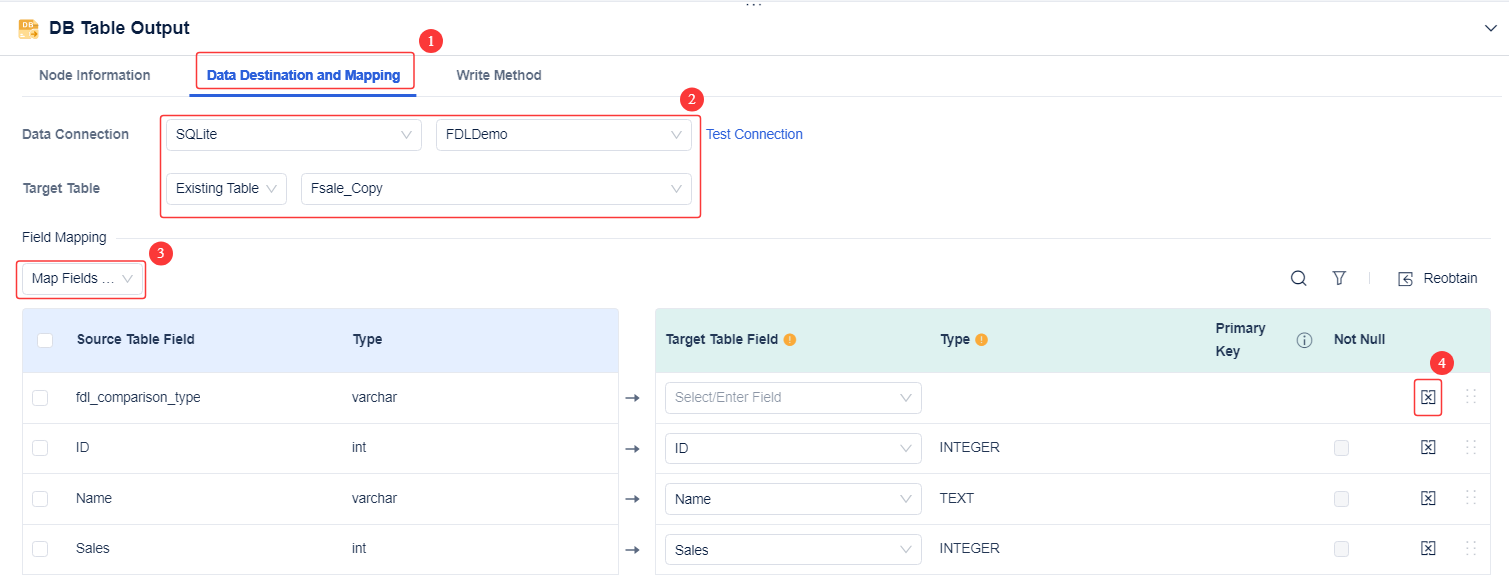 Data Comparison Example- FineDataLink Help Document