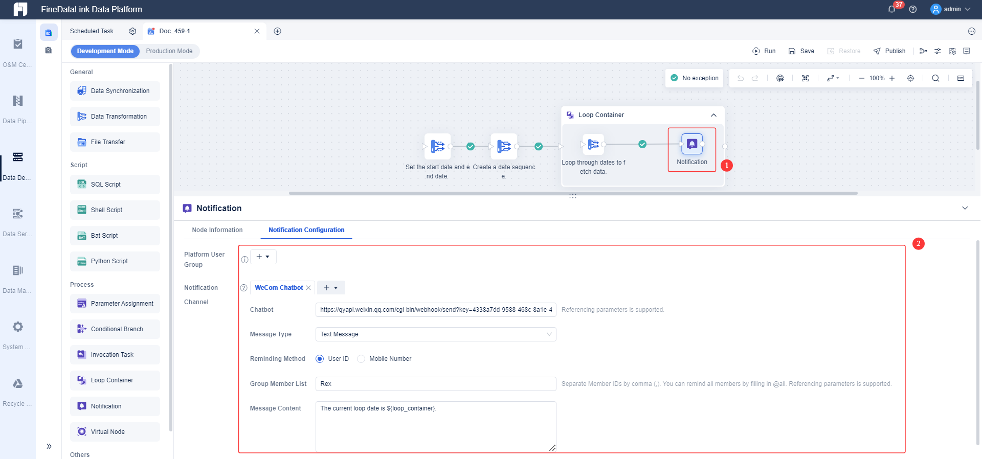 Fetching Data Using Loops with a Spark SQL Data Sequence- FineDataLink ...
