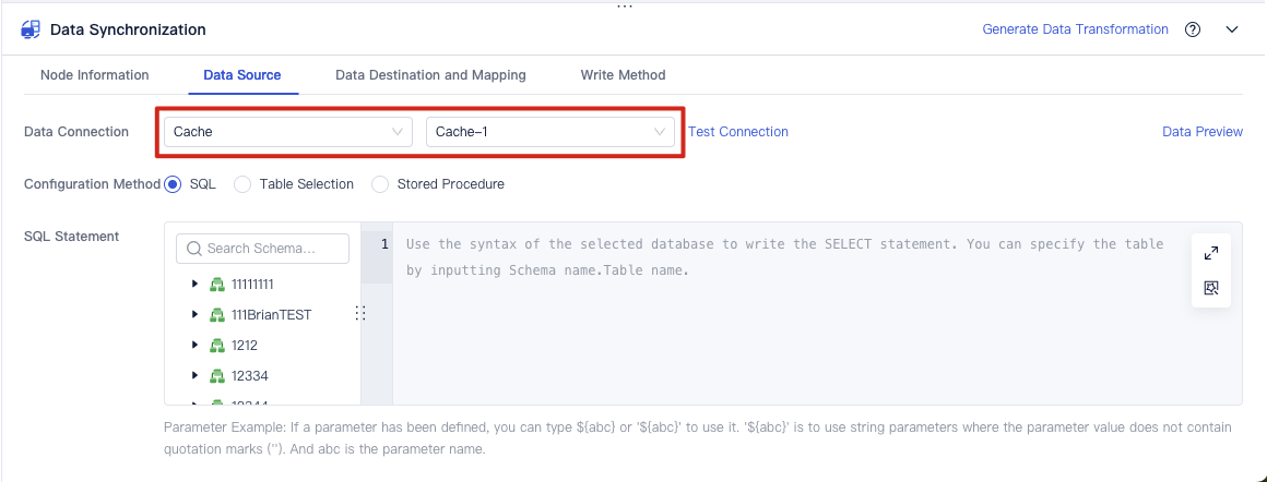 Cache Data Connection- FineDataLink Help Document