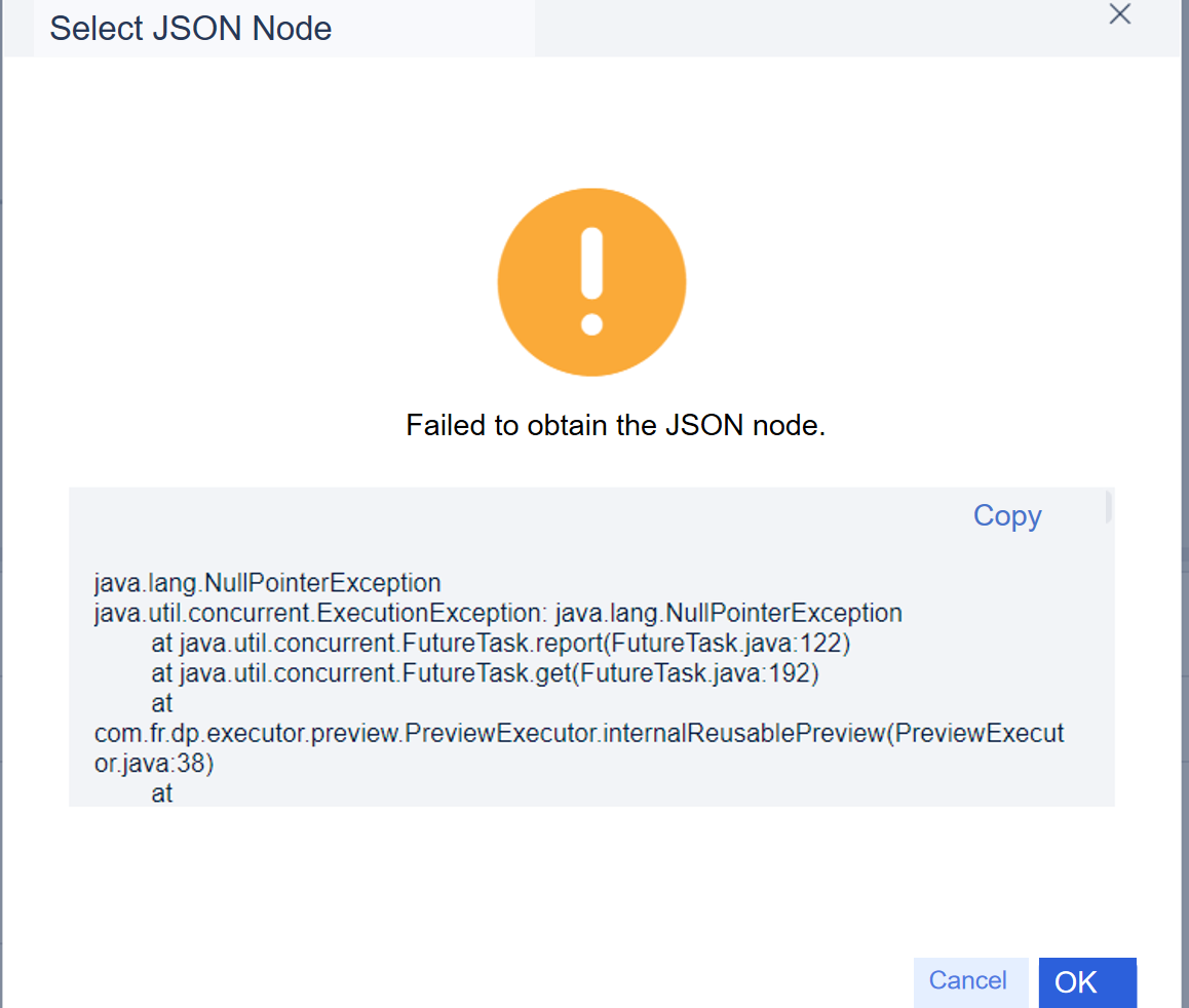 JSON Parsing Troubleshooting- FineDataLink Help Document