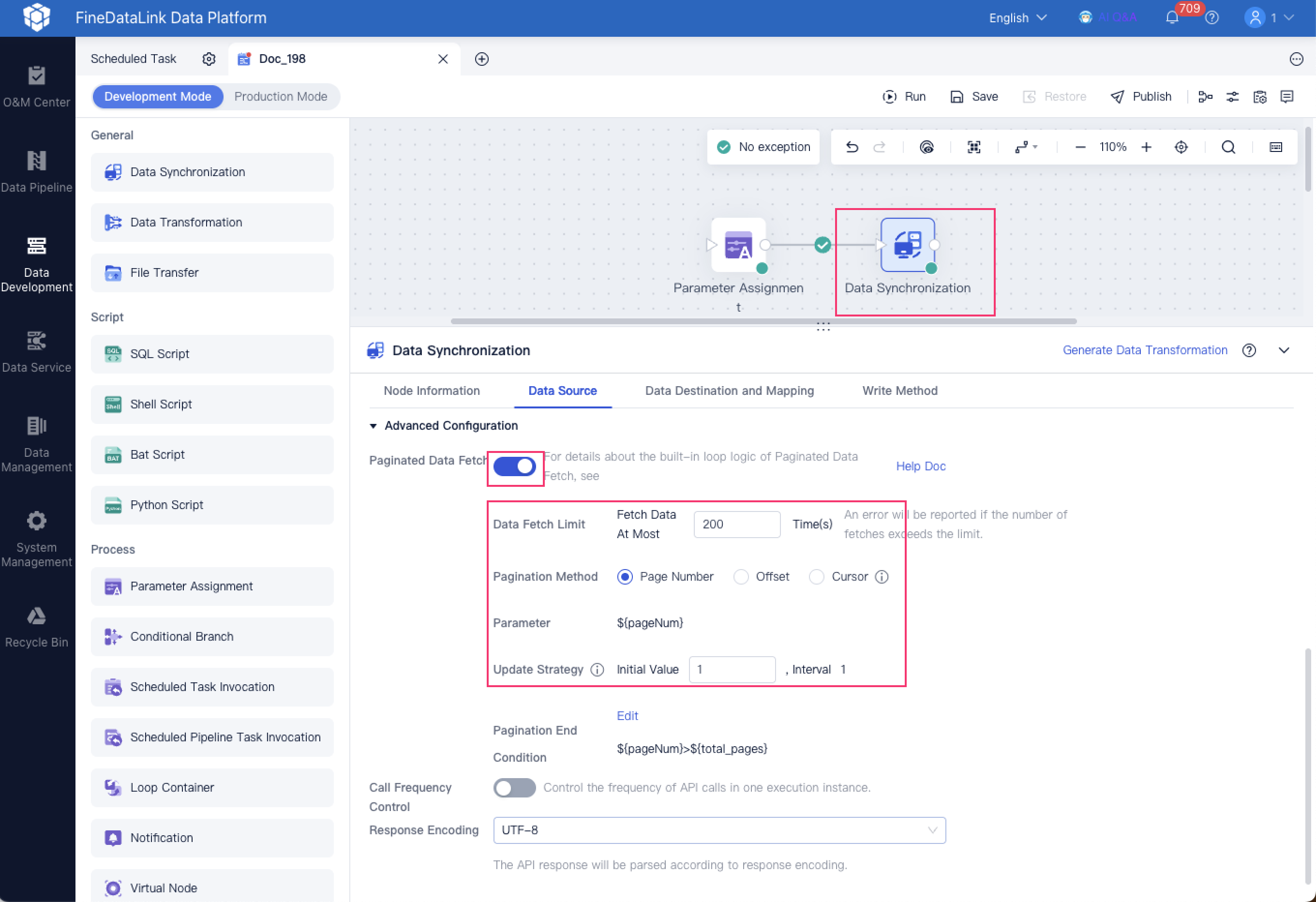 Fetching Data by Page- FineDataLink Help Document