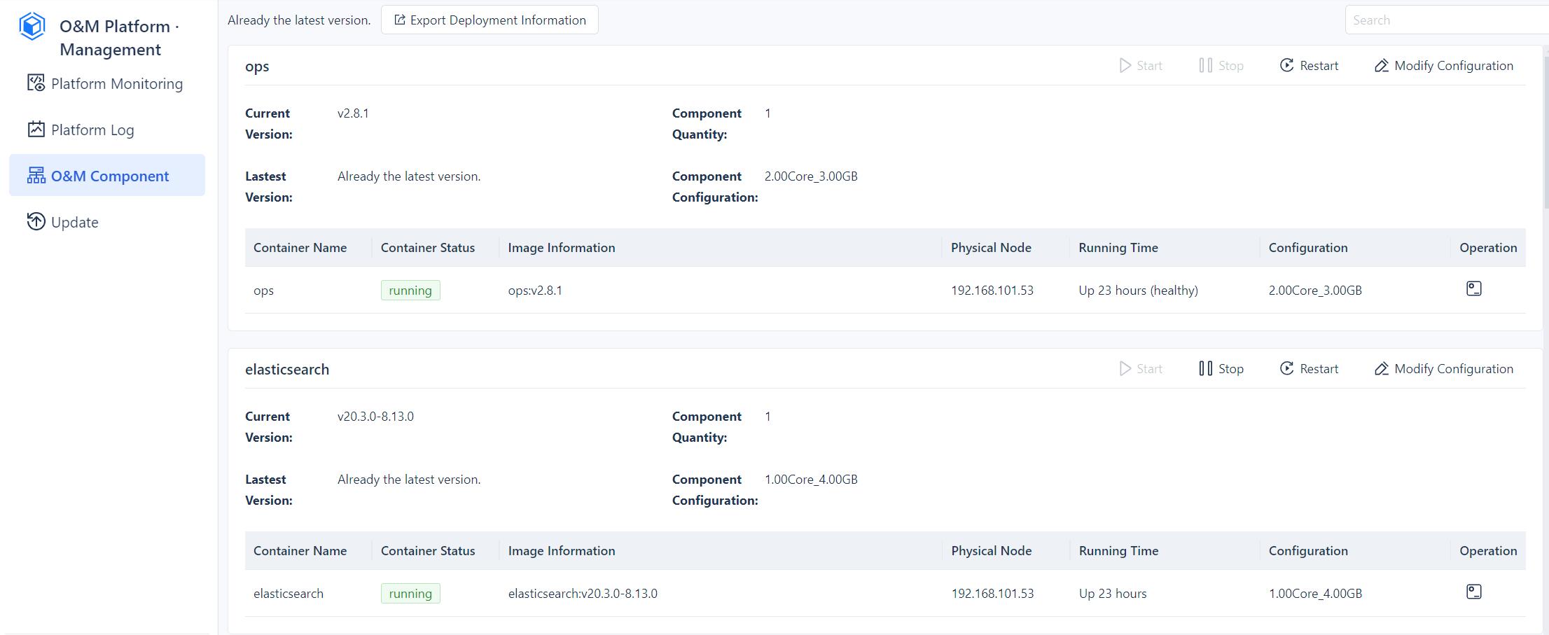O&M Component Management- FineOps Help Document