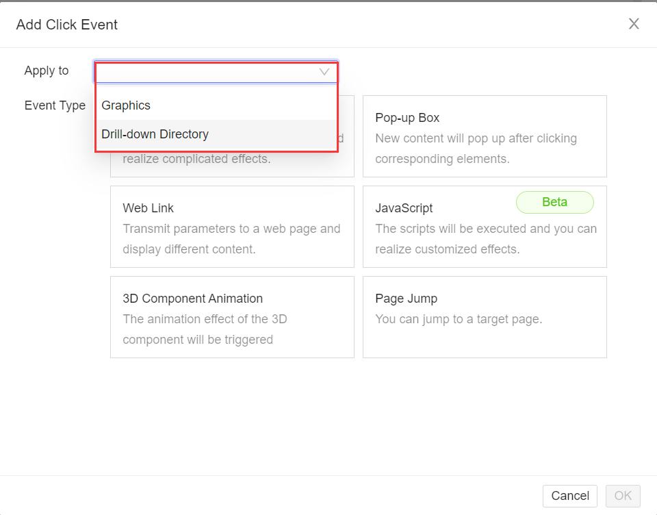 FVS Component Interaction Attributes-FineReport Help Document