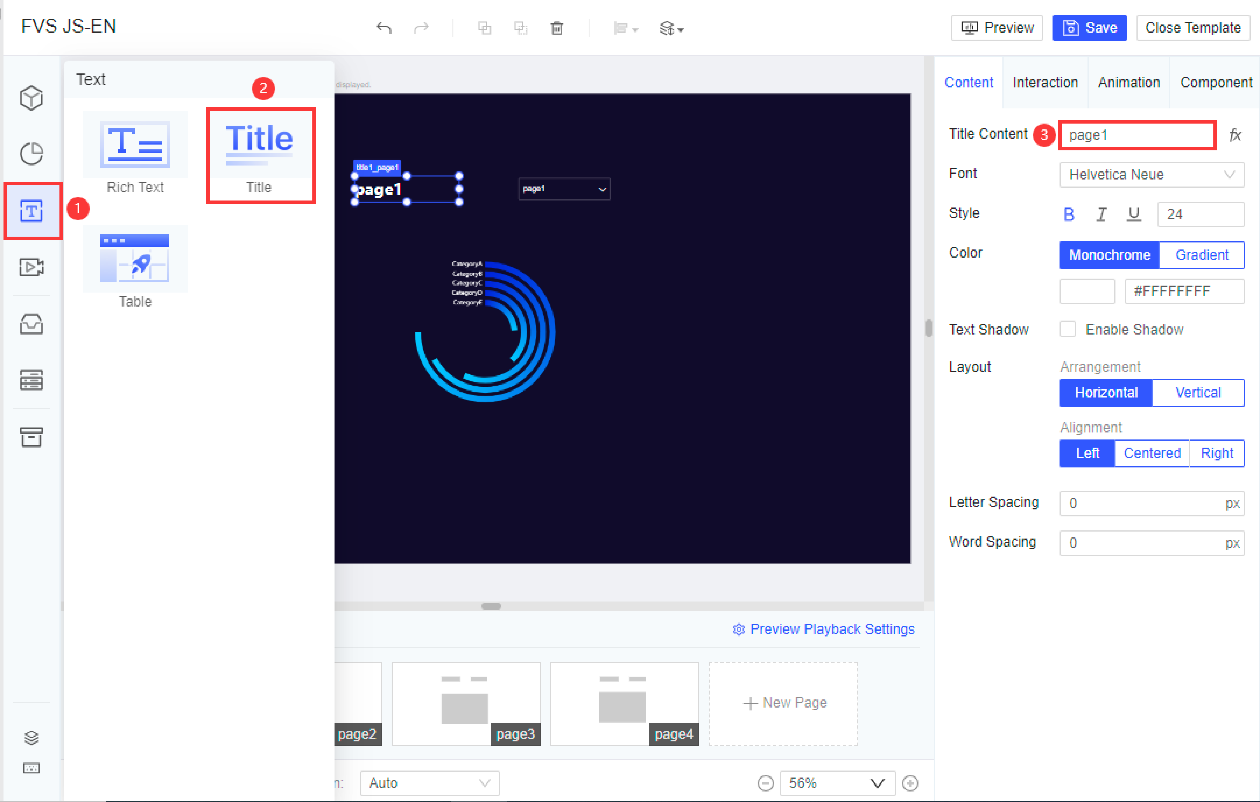Switching Pages Through FVS Widgets and JS-FineReport Help Document