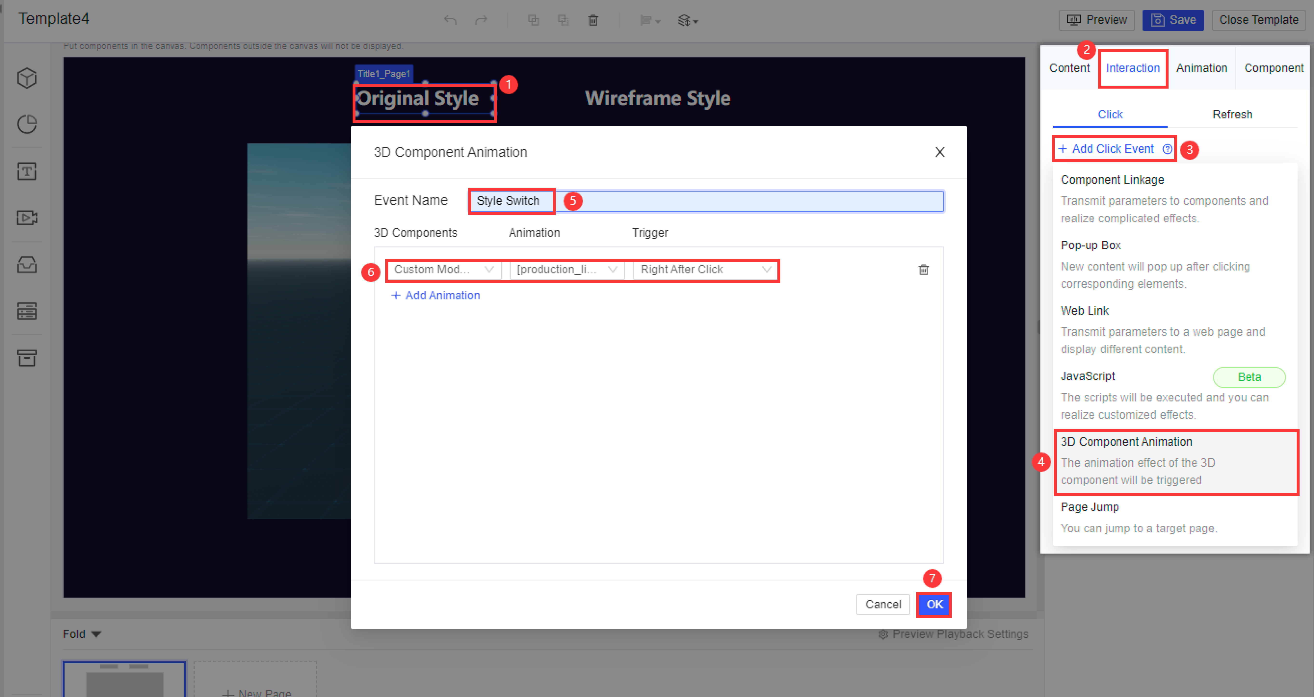 FVS Custom 3D Scene Component Wireframe Style-FineReport Help Document