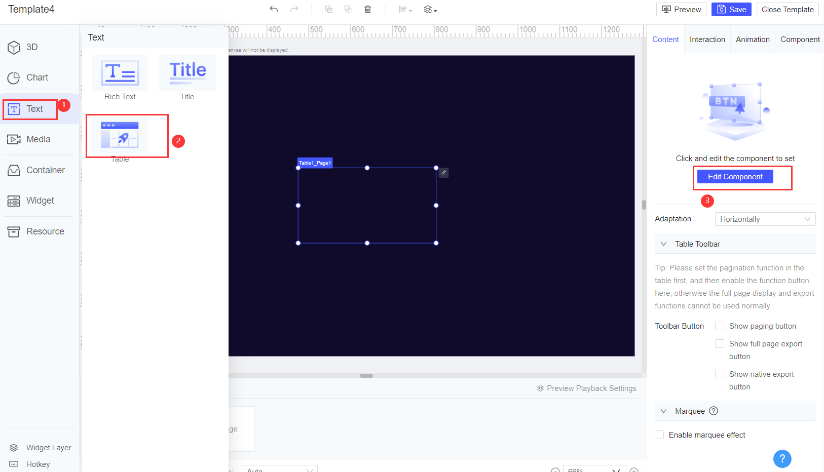 FVS Table Component Timed Page Turn Through JS-FineReport Help Document