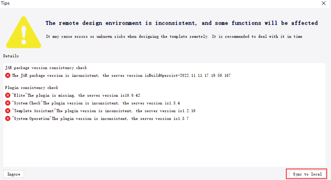 Common Problems Due to JAR Package Mismatch-FineReport Help Document