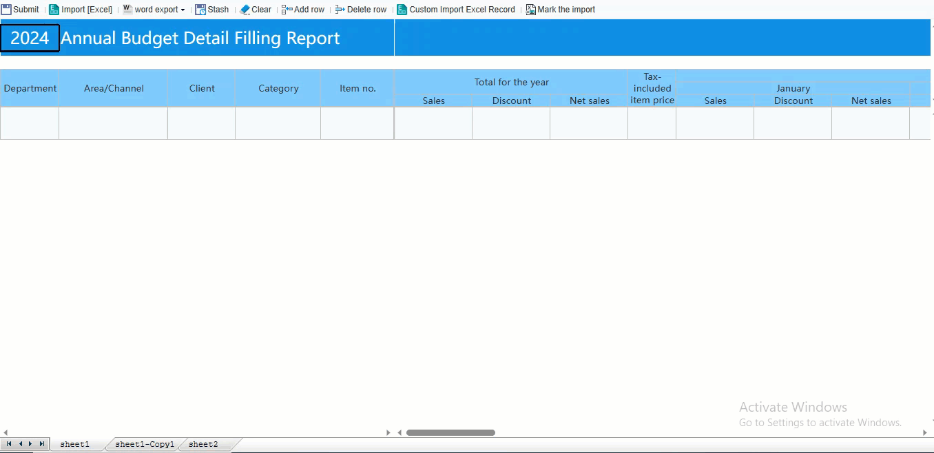 Excel Import Mark-FineReport Help Document