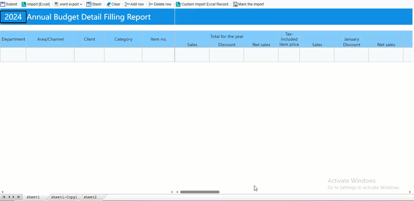 Excel Import Mark-FineReport Help Document