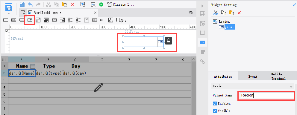 Widget Introduction-FineReport Help Document