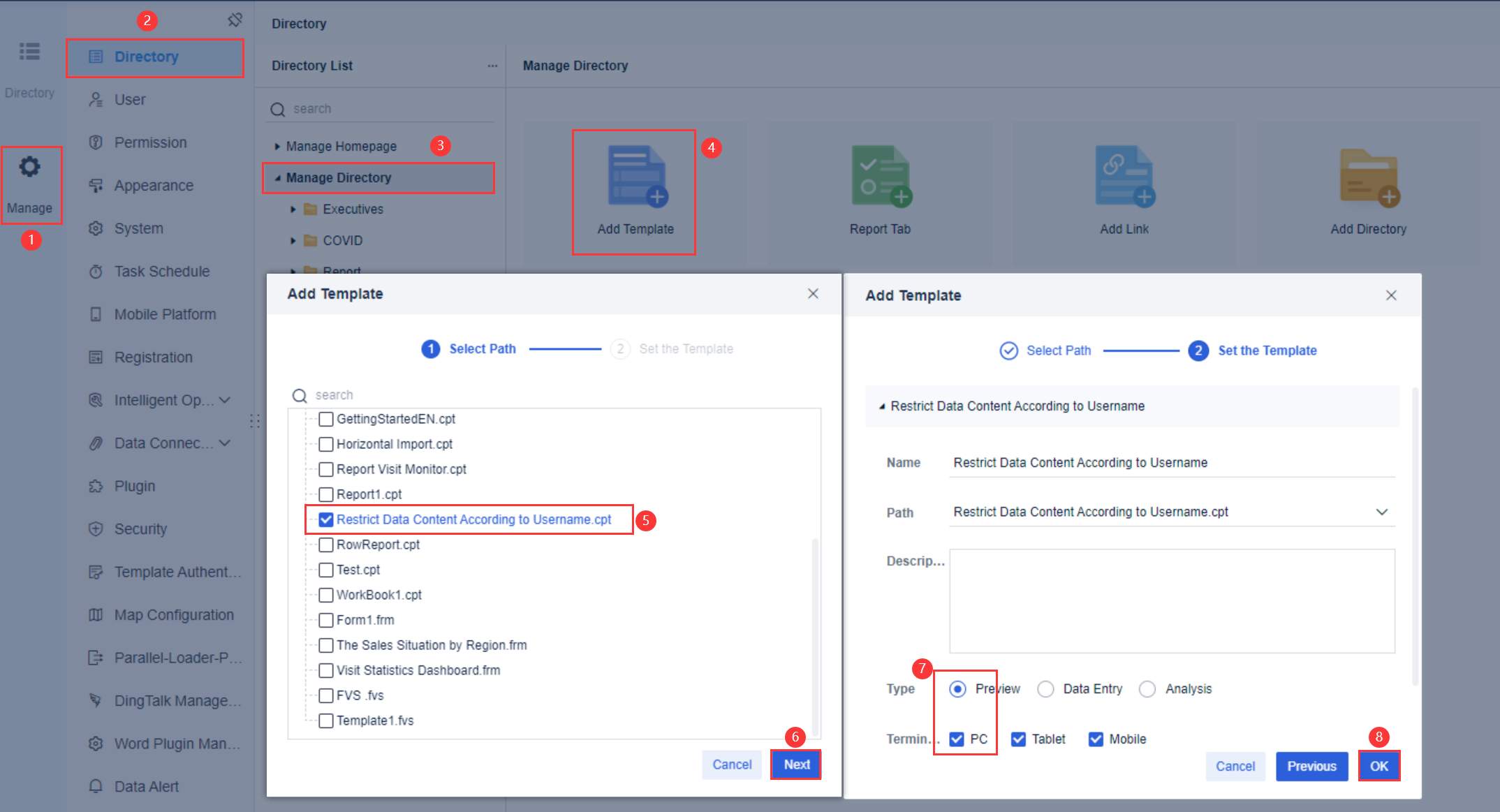 Fine-Grained Permission Control by Parameter-FineReport Help Document