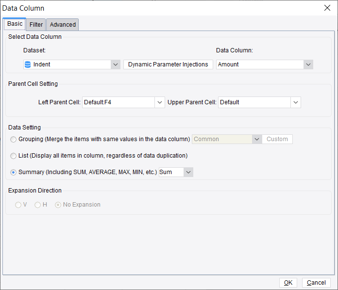 Data Column Attributes-FineReport Help Document