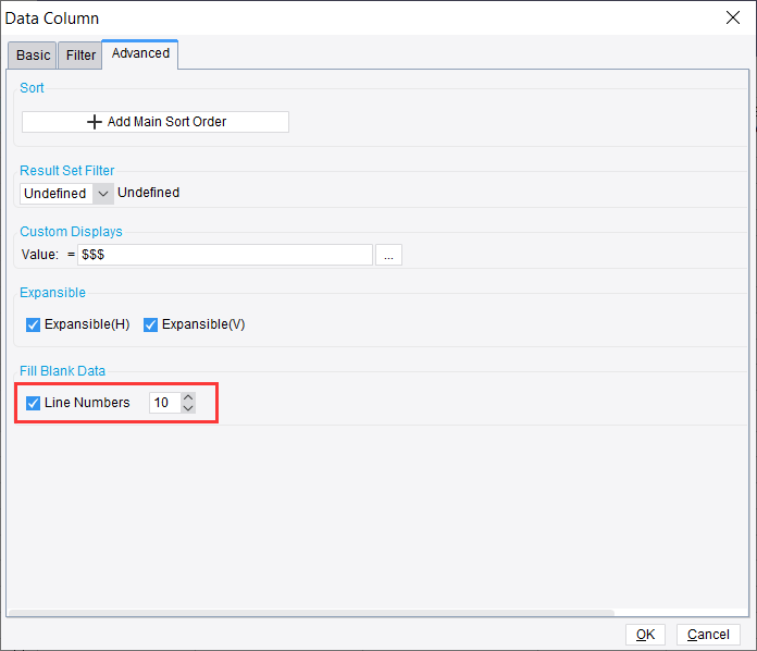 Data Column Attributes-FineReport Help Document