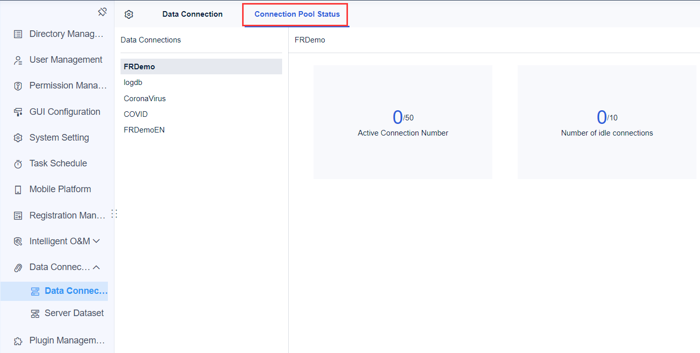 [Platform] Data Connection Management-FineReport Help Document