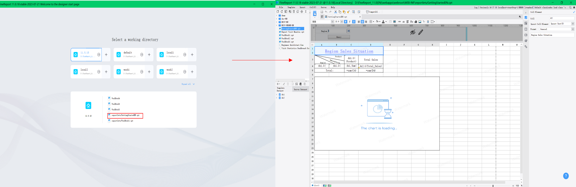 Designer Start Page-FineReport Help Document