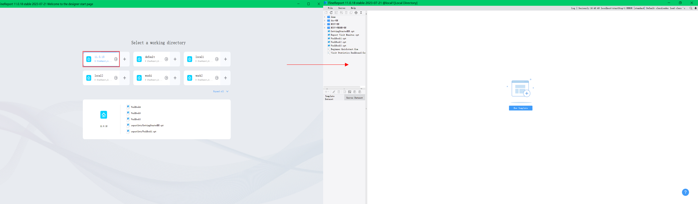 Designer Start Page-FineReport Help Document