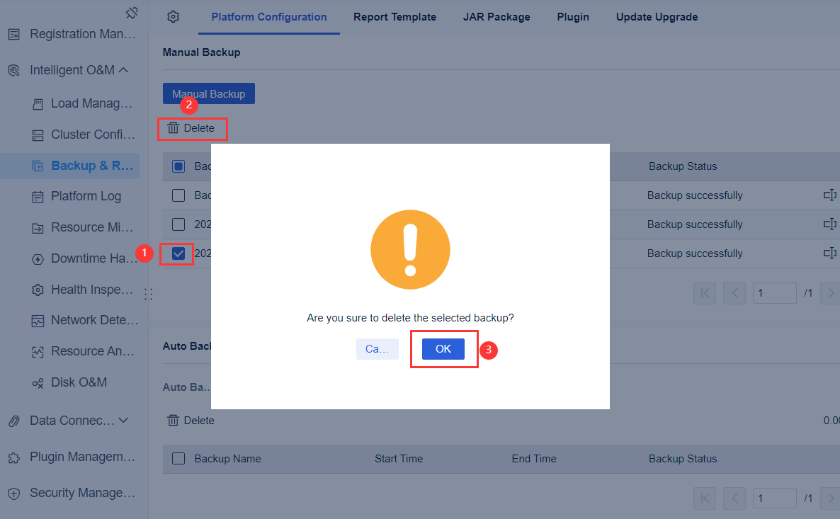 Backup and Restoration-FineReport Help Document