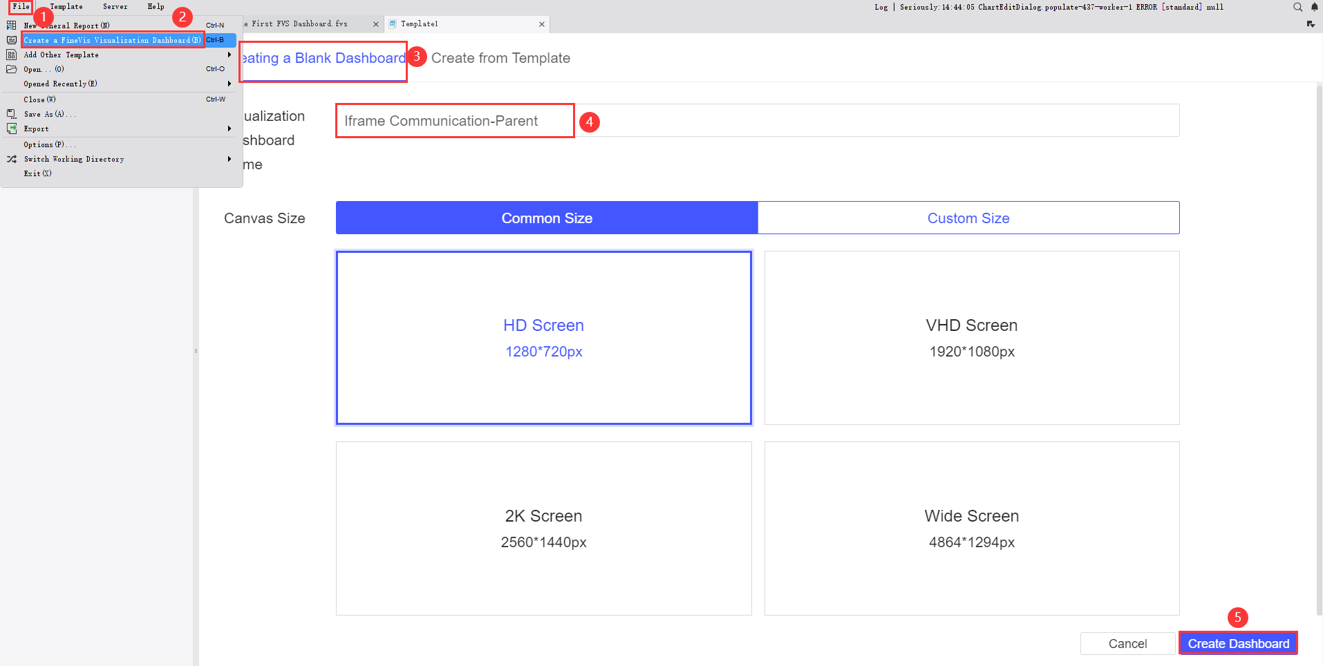 FVS Iframe Communication Through JSFineReport Help Document