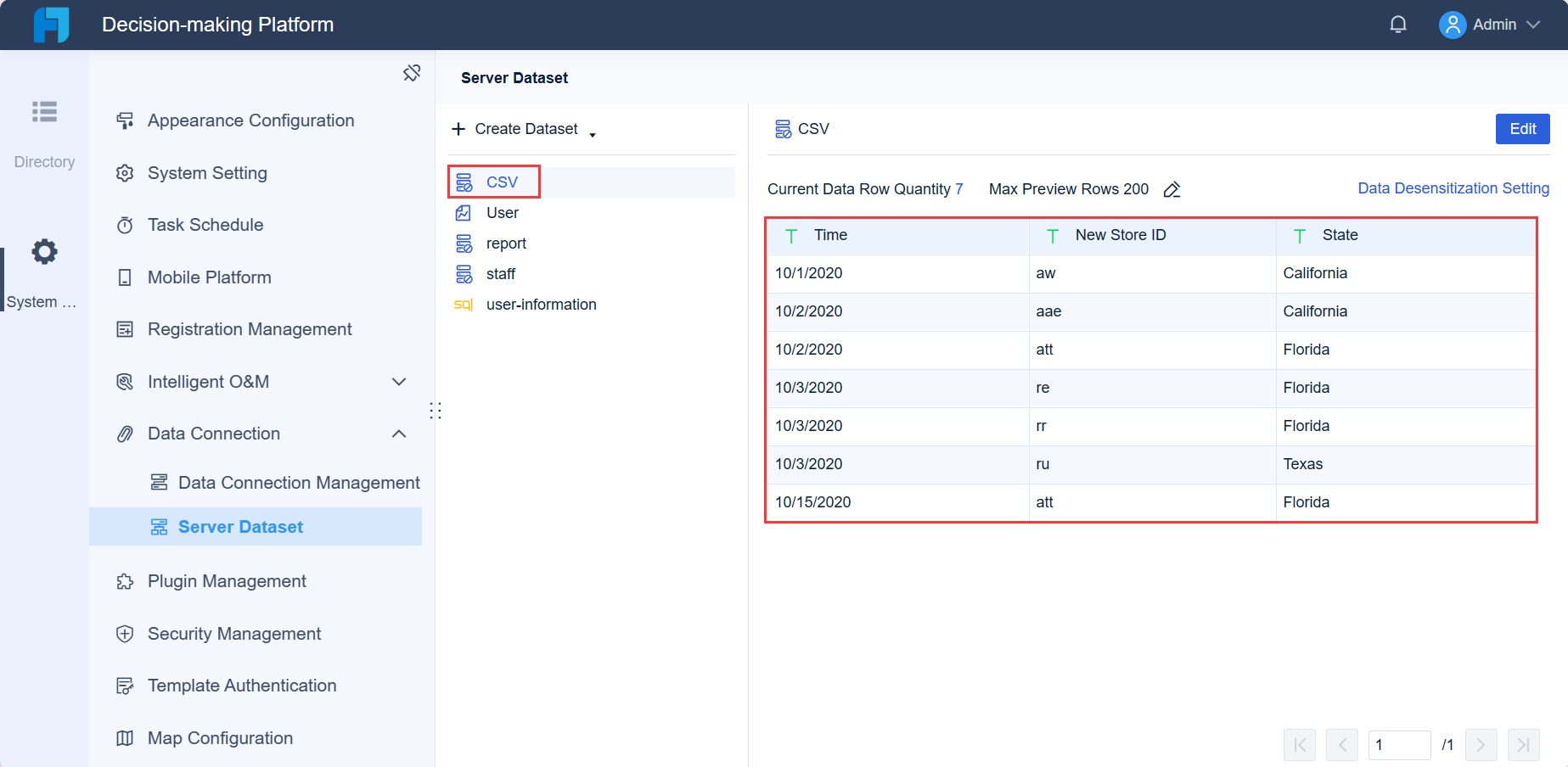 Enhanced CSV Dataset-FineReport Help Document
