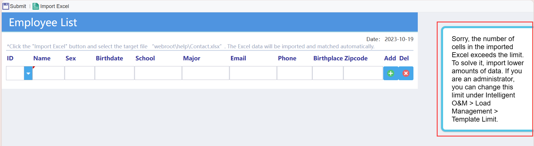 Template Limit-FineReport Help Document