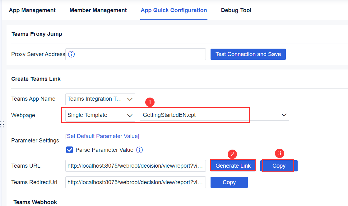 Teams Message Integration and Sending-FineReport Help Document