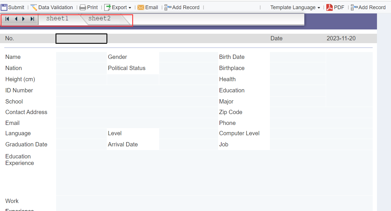 Data Entry Preview-FineReport Help Document