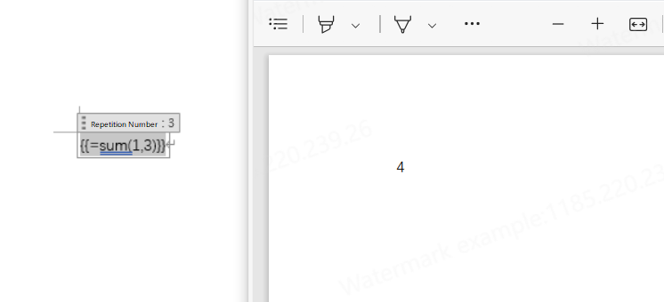 Word Report Formula Reference Instruction-FineReport Help Document