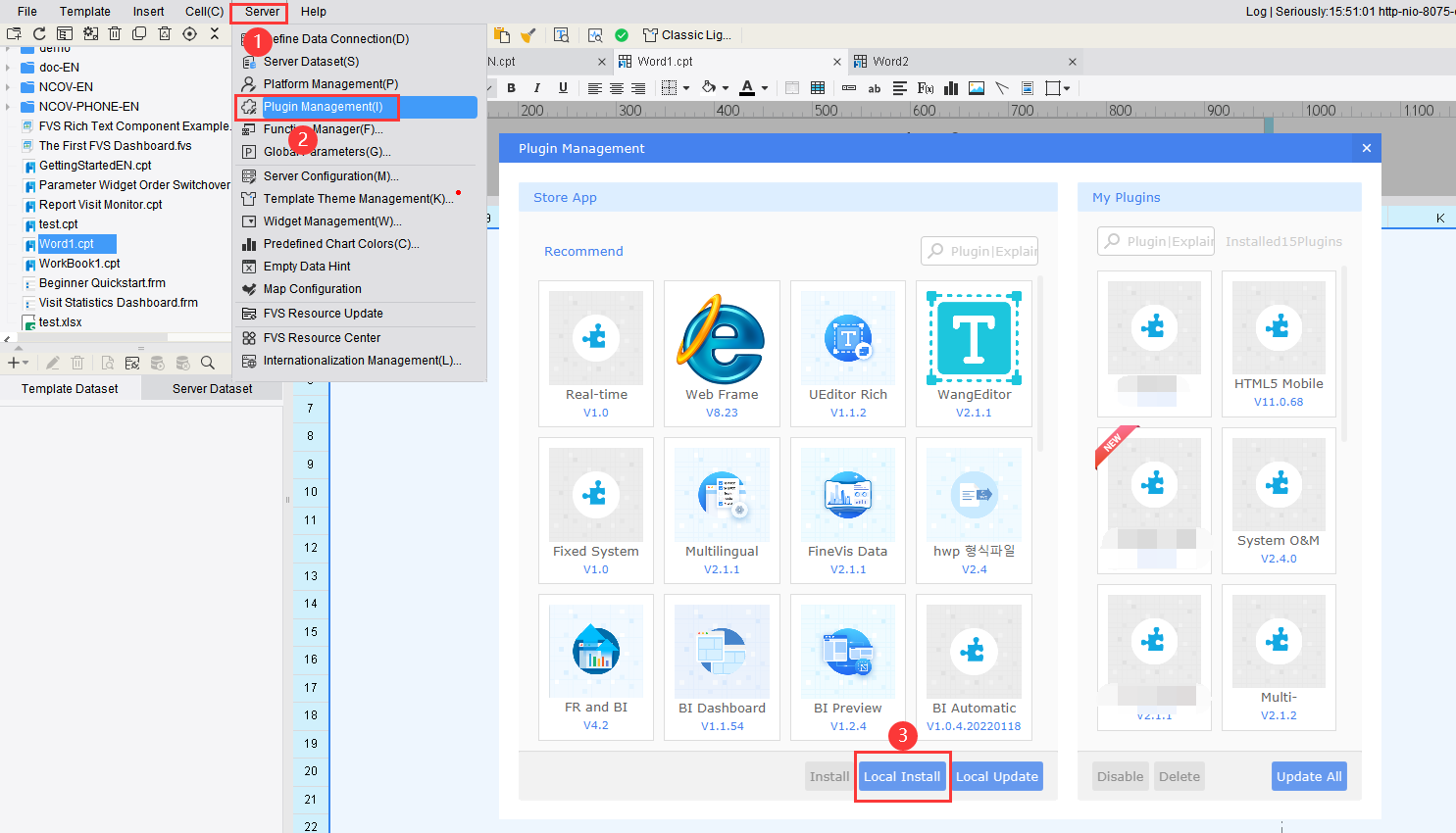 Word Report Add-ins Installation Instruction-FineReport Help Document
