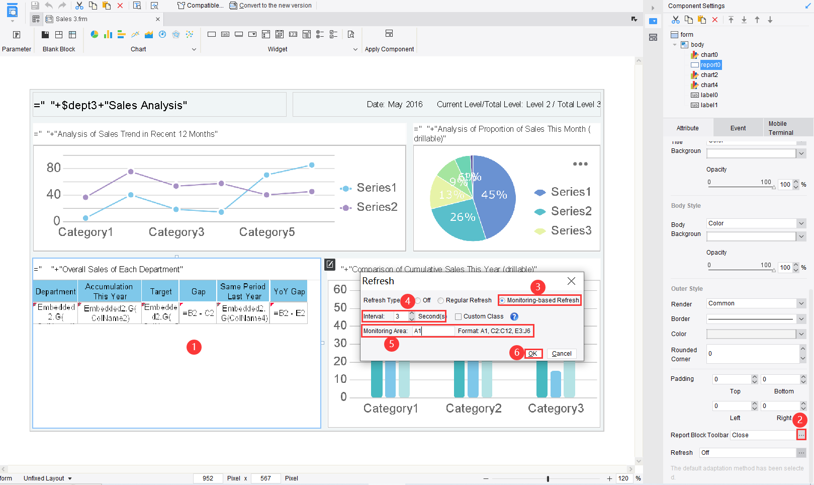 Report Block Refresh Plugin-FineReport Help Document