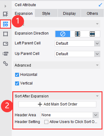 Sort After Expansion-FineReport Help Document