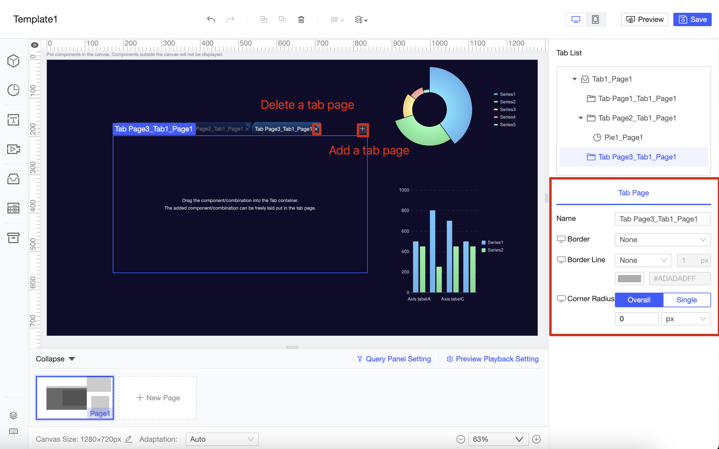 FVS Tab Component-FineReport Help Document
