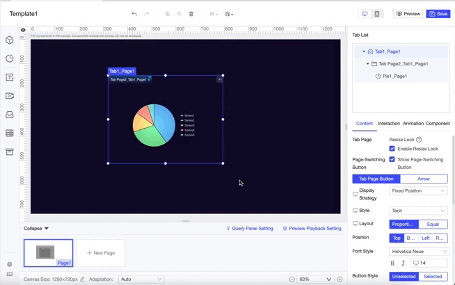 FVS Tab Component-FineReport Help Document