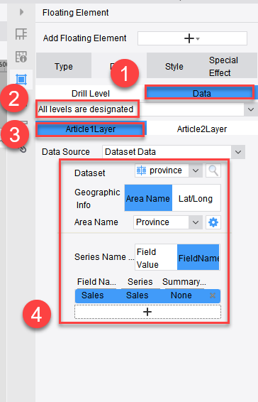 Map Drilling-FineReport Help Document